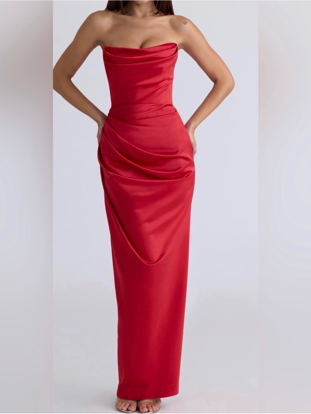 House of CB Adrienne Dress Red Size Small